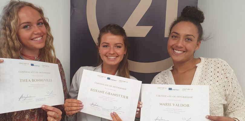 Thea, Roxane, Marie from France: Our Erasmus Internship experience at CENTURY 21 Slovenia and Croatia office...